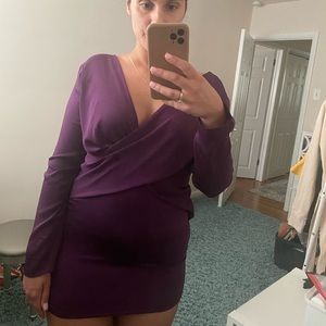 Missguided Mini Wrap Dress